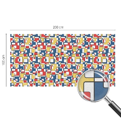 Fensterfolie mit Motiv Buntglas Geometrische Formen