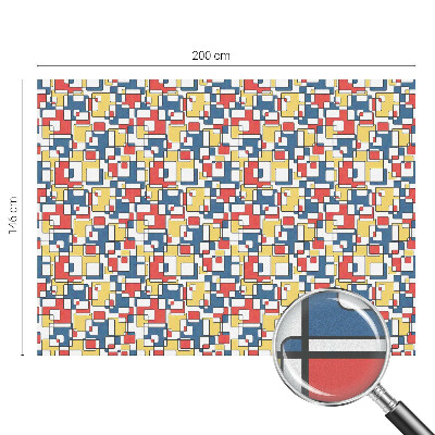 Fensterfolie mit Motiv Buntglas Geometrische Formen