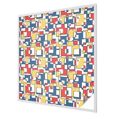 Fensterfolie mit Motiv Buntglas Geometrische Formen