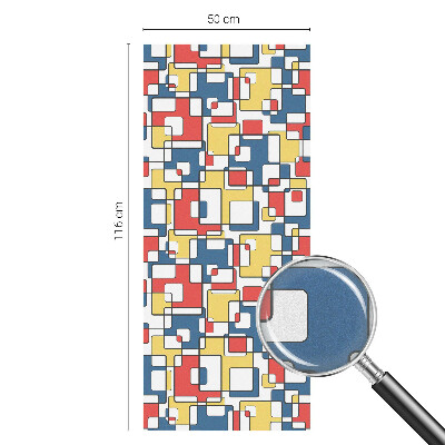 Fensterfolie mit Motiv Buntglas Geometrische Formen