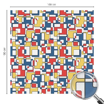 Fensterfolie mit Motiv Buntglas Geometrische Formen