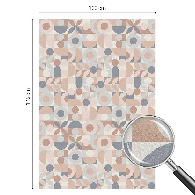 Milchglasfolie Fenster Buntglasoptik Abstraktes Mosaik