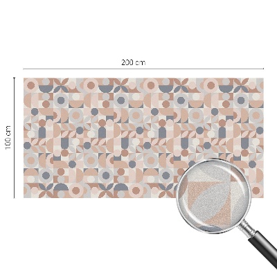 Milchglasfolie Fenster Buntglasoptik Abstraktes Mosaik