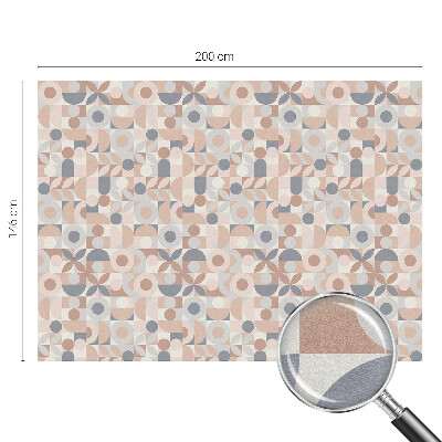 Milchglasfolie Fenster Buntglasoptik Abstraktes Mosaik