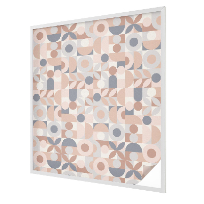 Milchglasfolie Fenster Buntglasoptik Abstraktes Mosaik