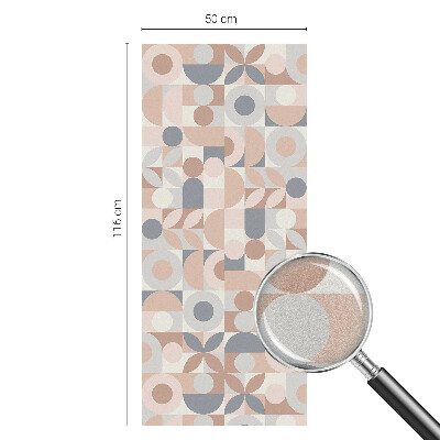 Milchglasfolie Fenster Buntglasoptik Abstraktes Mosaik