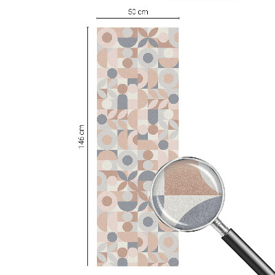 Milchglasfolie Fenster Buntglasoptik Abstraktes Mosaik