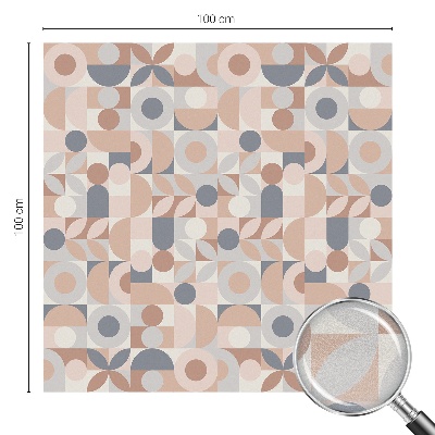 Milchglasfolie Fenster Buntglasoptik Abstraktes Mosaik