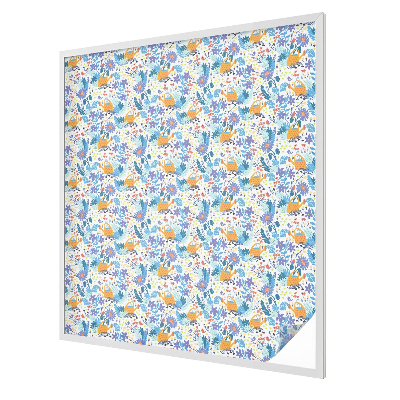 Fensterfolie Sichtschutz Pflanzenmotiv