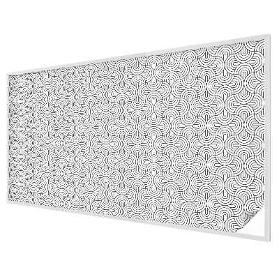 Fensterfolie mit Motiv Buntglas Geometrische Halbkreise