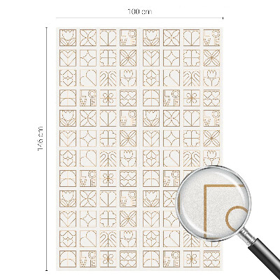 Milchglasfolie Fenster Buntglasoptik Geometrische Liebe