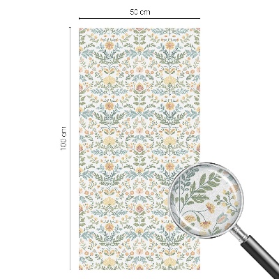 Fensterfolie Sichtschutz Blumensymmetrie