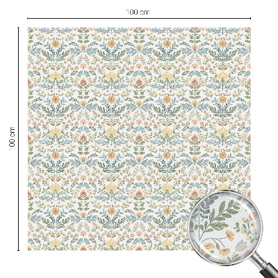 Fensterfolie Sichtschutz Blumensymmetrie