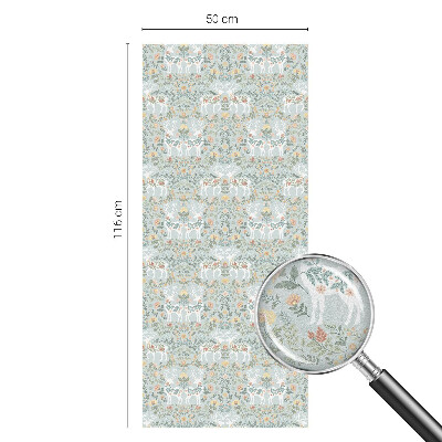 Sichtschutz Klebefolie für Fenster Hirschblumen