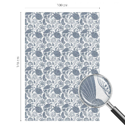 Fensterfolie mit Motiv Buntglas Meeresleben