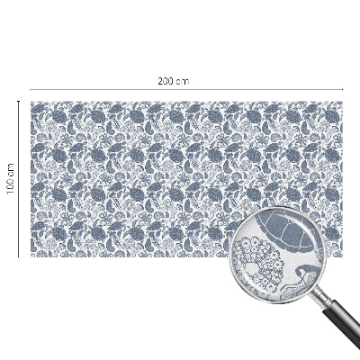 Fensterfolie mit Motiv Buntglas Meeresleben