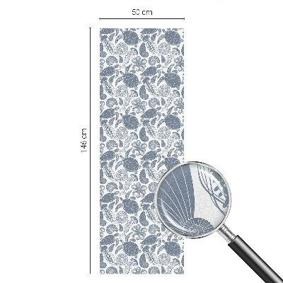 Fensterfolie mit Motiv Buntglas Meeresleben