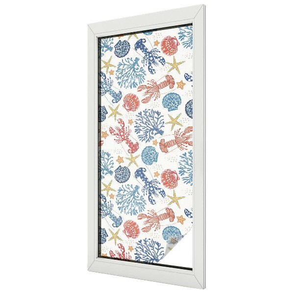 Fensterfolie Sichtschutz Krebskorallen