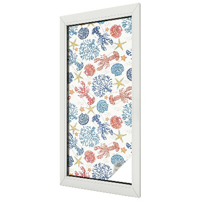 Fensterfolie Sichtschutz Krebskorallen