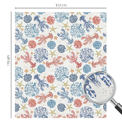 Fensterfolie Sichtschutz Krebskorallen