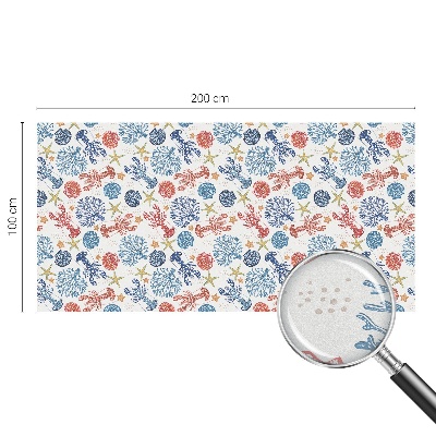 Fensterfolie Sichtschutz Krebskorallen