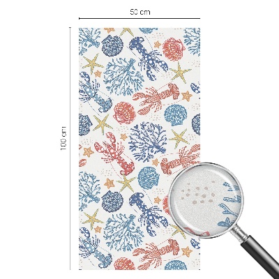 Fensterfolie Sichtschutz Krebskorallen