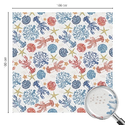 Fensterfolie Sichtschutz Krebskorallen