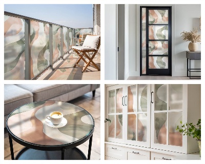 Toom Sichtschutzfolie Bunte Wellen