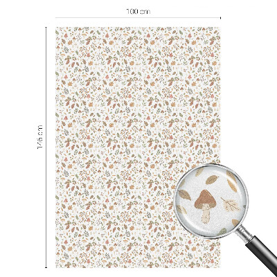 Milchglasfolie Fenster Buntglasoptik Herbstmuster