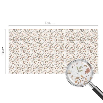 Milchglasfolie Fenster Buntglasoptik Herbstmuster