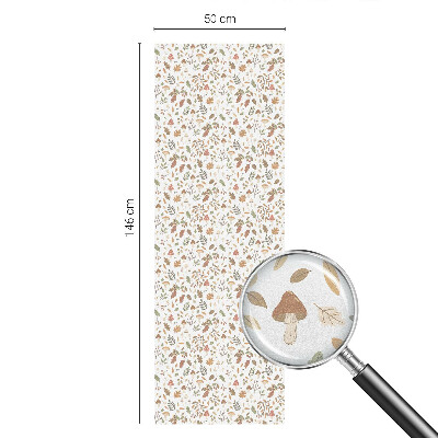 Milchglasfolie Fenster Buntglasoptik Herbstmuster