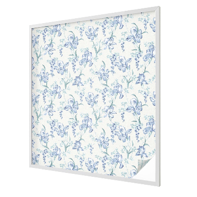 Fensterfolie Sichtschutz Blaue Blumen