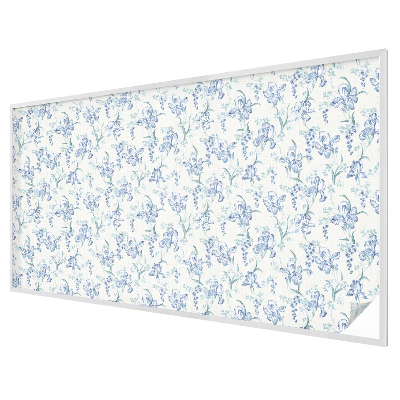 Fensterfolie Sichtschutz Blaue Blumen