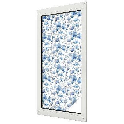 Sichtschutz Klebefolie für Fenster Aquarellblumen