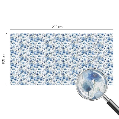 Sichtschutz Klebefolie für Fenster Aquarellblumen