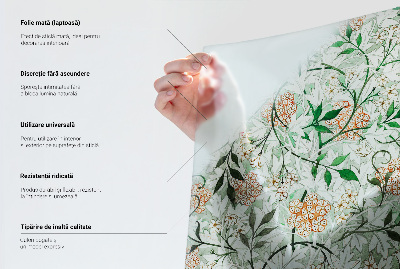 Sichtschutz Klebefolie für Fenster Aquarellblumen