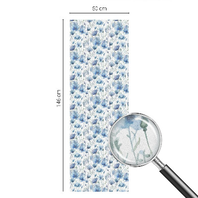 Sichtschutz Klebefolie für Fenster Aquarellblumen