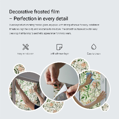 Fensterfolie mit Motiv Buntglas Geometrisches Mosaik