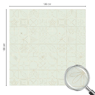 Fensterfolie mit Motiv Buntglas Geometrisches Mosaik