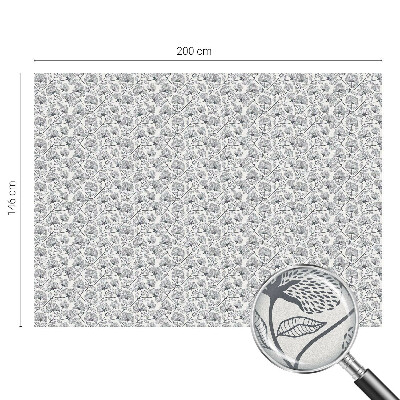 Milchglasfolie Fenster Buntglasoptik Botanisches Motiv