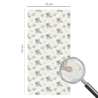 Sichtschutz Klebefolie für Fenster Vogelmuster