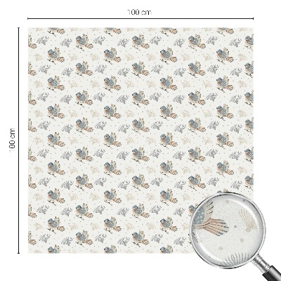 Sichtschutz Klebefolie für Fenster Vogelmuster