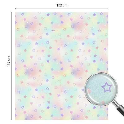 Fensterfolie Sichtschutz Regenbogenmuster