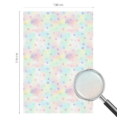 Fensterfolie Sichtschutz Regenbogenmuster