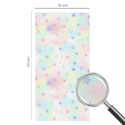 Fensterfolie Sichtschutz Regenbogenmuster