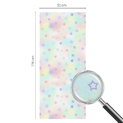 Fensterfolie Sichtschutz Regenbogenmuster