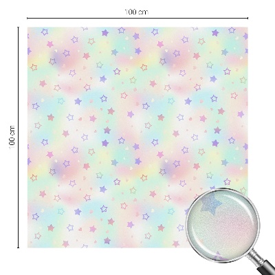 Fensterfolie Sichtschutz Regenbogenmuster