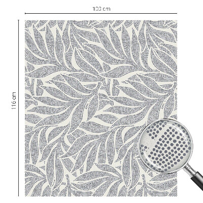 Fensterfolie mit Motiv Buntglas Blatt fällt