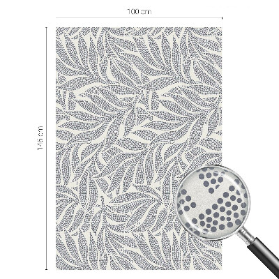 Fensterfolie mit Motiv Buntglas Blatt fällt