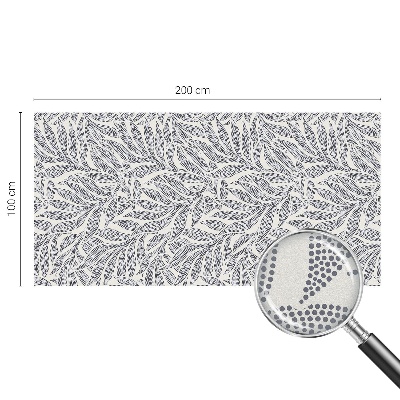 Fensterfolie mit Motiv Buntglas Blatt fällt